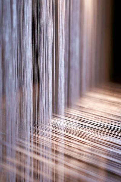 Soft Light Threads Abstract Print.