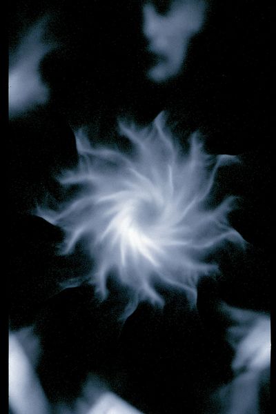 Blue Smoke Abstract Poster. poster