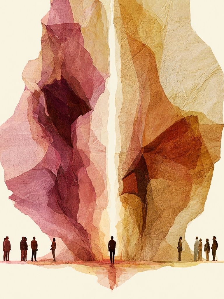 Abstract Human Silhouettes Print. poster detail