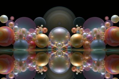 Cosmic Orb Symphony Abstract Poster.