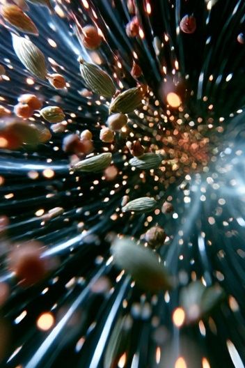 Cosmic Seed Burst Abstract Poster. poster — abstract art