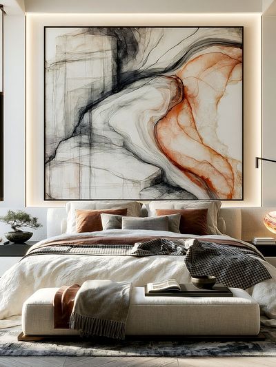 Abstract Marble Flow Poster.