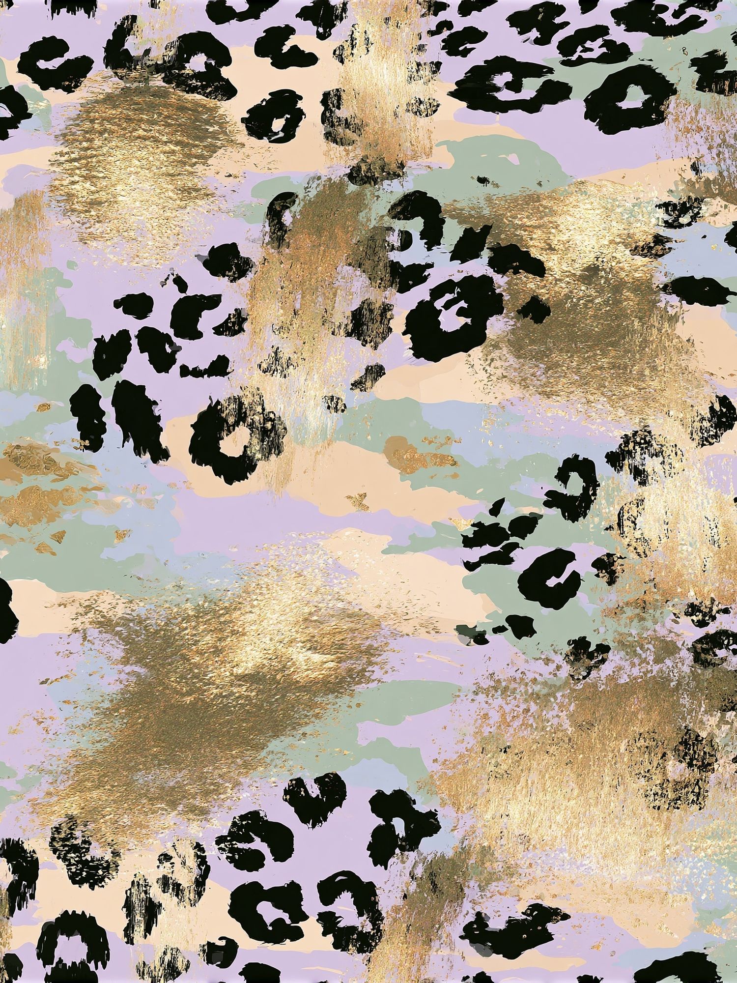 Pastel Leopard Abstract Poster. poster detail