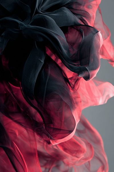 Crimson Smoke Abstract Poster. poster