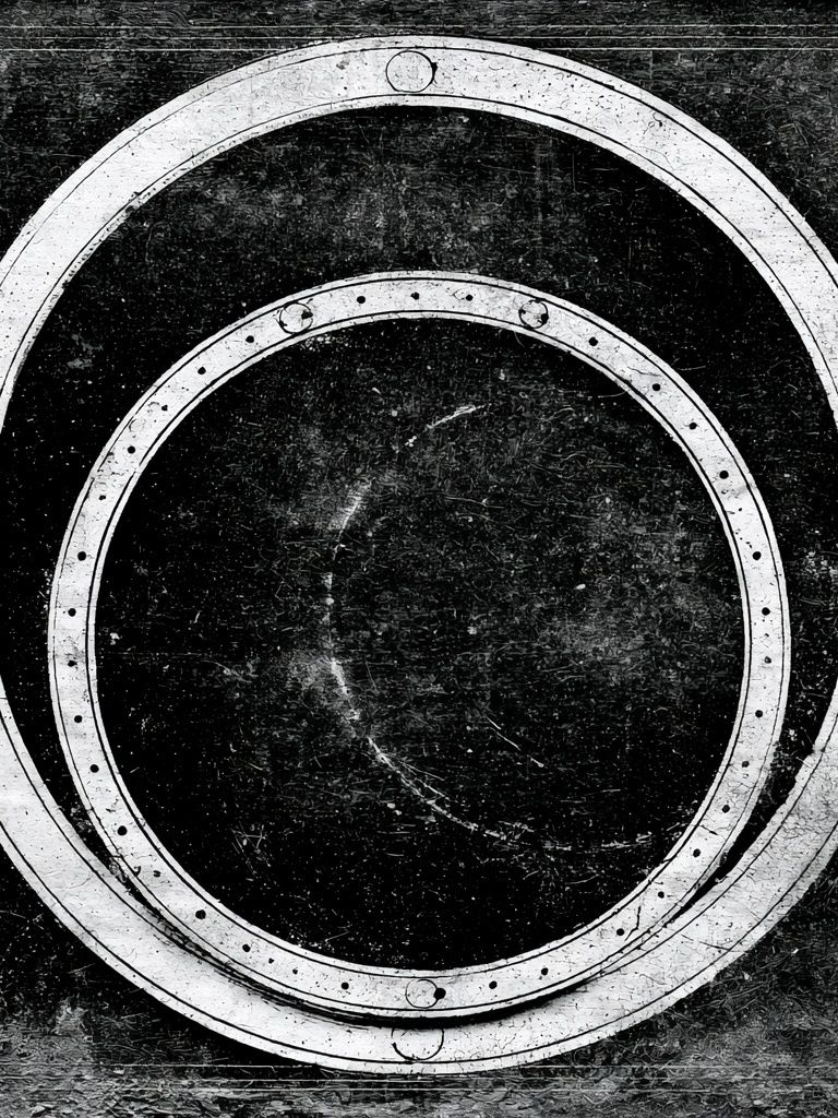 Industrial Circle Texture Poster. poster — abstract art