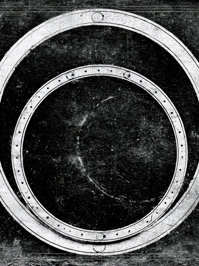 Industrial Circle Texture Poster.