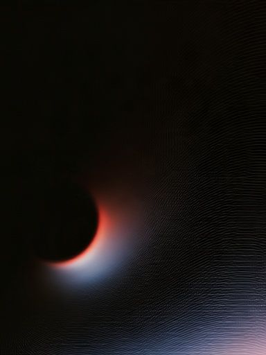 Eclipse Glow Abstract Print. poster — abstract art