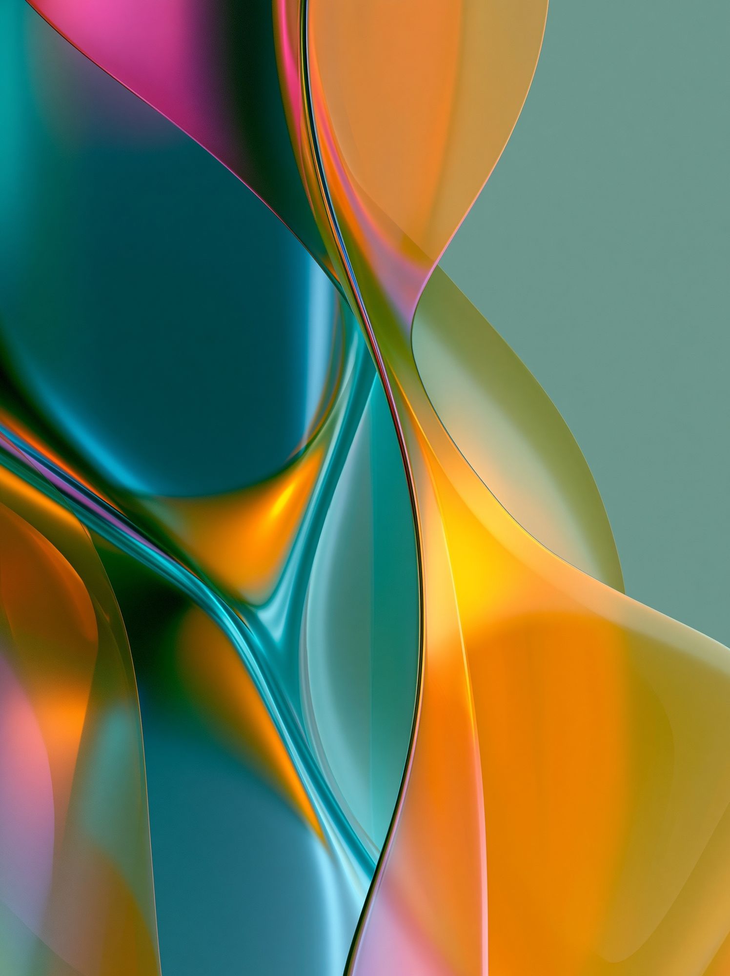 Chromatic Flow Abstract Poster. poster — abstract art