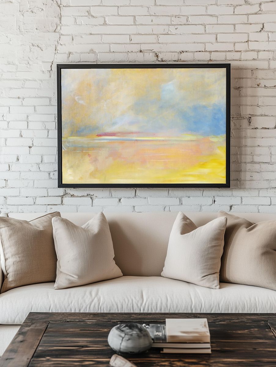 Landscape background (1846-1848) aesthetic painting. — room view 1