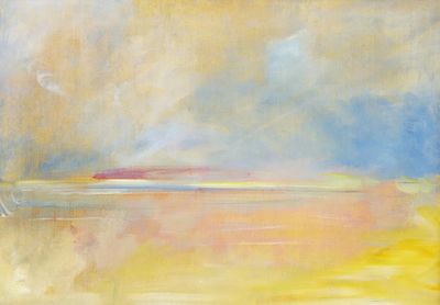 Landscape background (1846-1848) aesthetic painting.