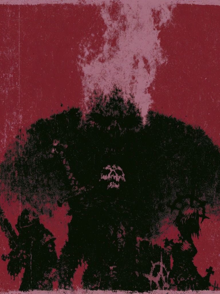 Abstract Crimson Bloom Poster. poster detail