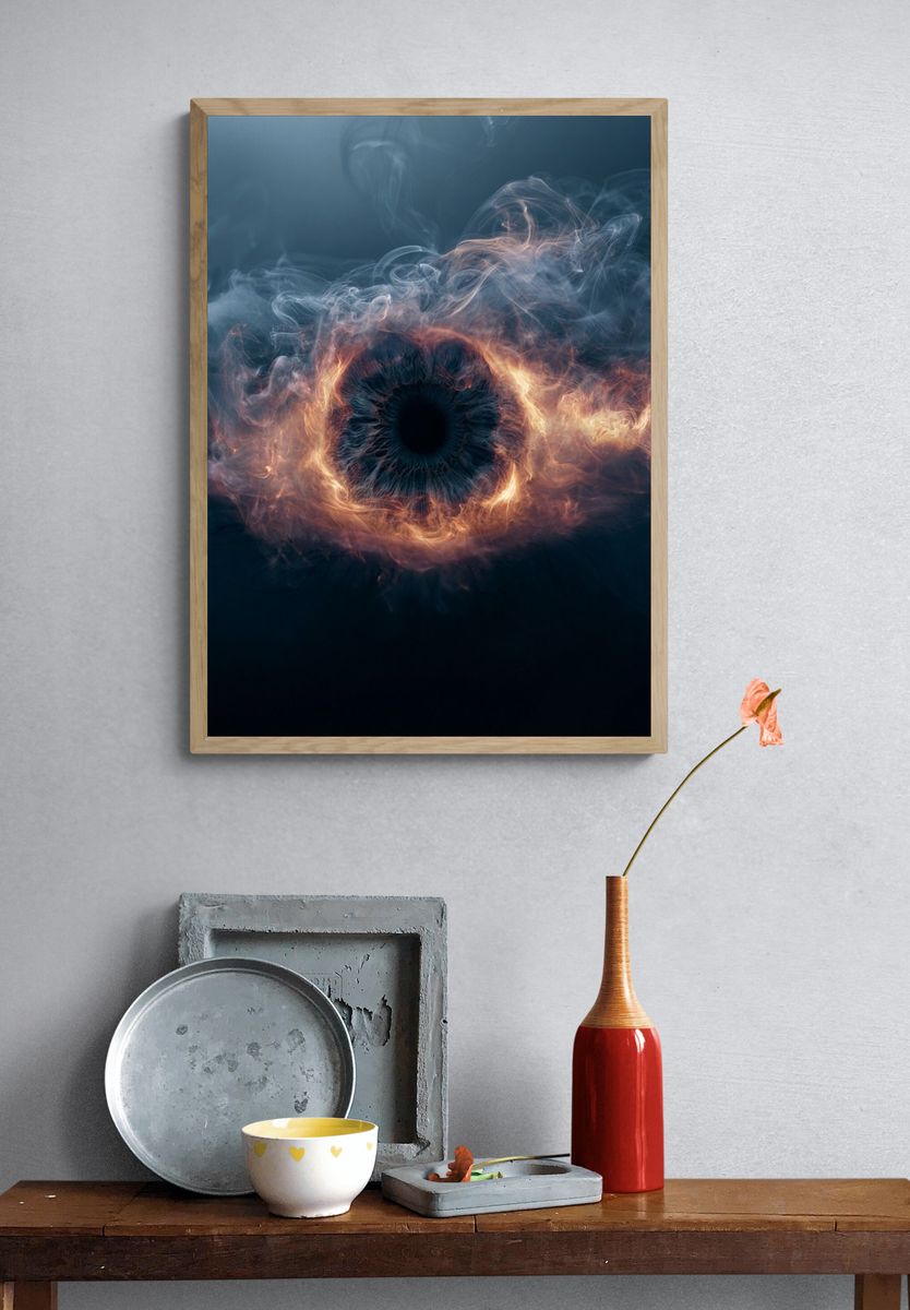 Cosmic Eye Abstract Poster. — room view 3