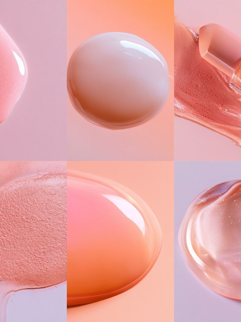 Pastel Cosmetic Texture Abstract Poster. poster detail