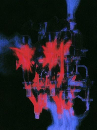 Neon Glitch Abstract Poster. poster — abstract art