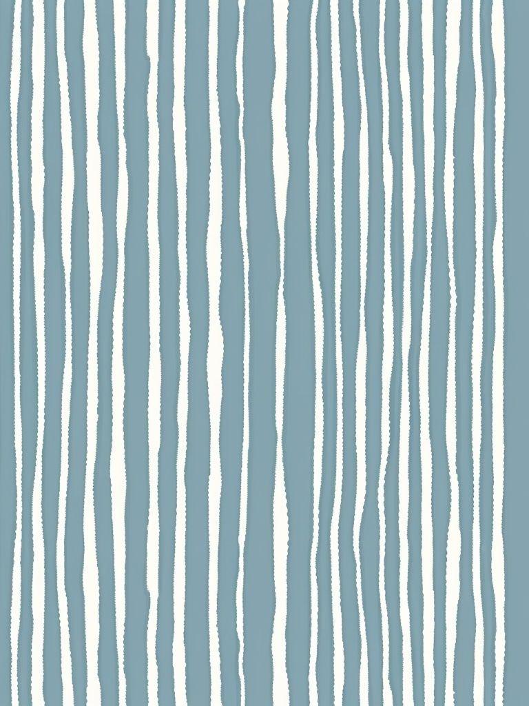 Blue Wavy Stripes Abstract Poster. poster detail