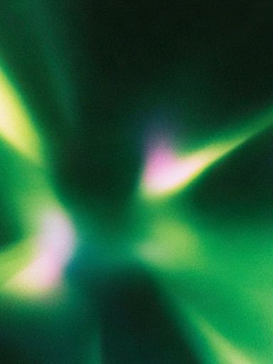 Emerald Aurora Abstract Poster. poster detail