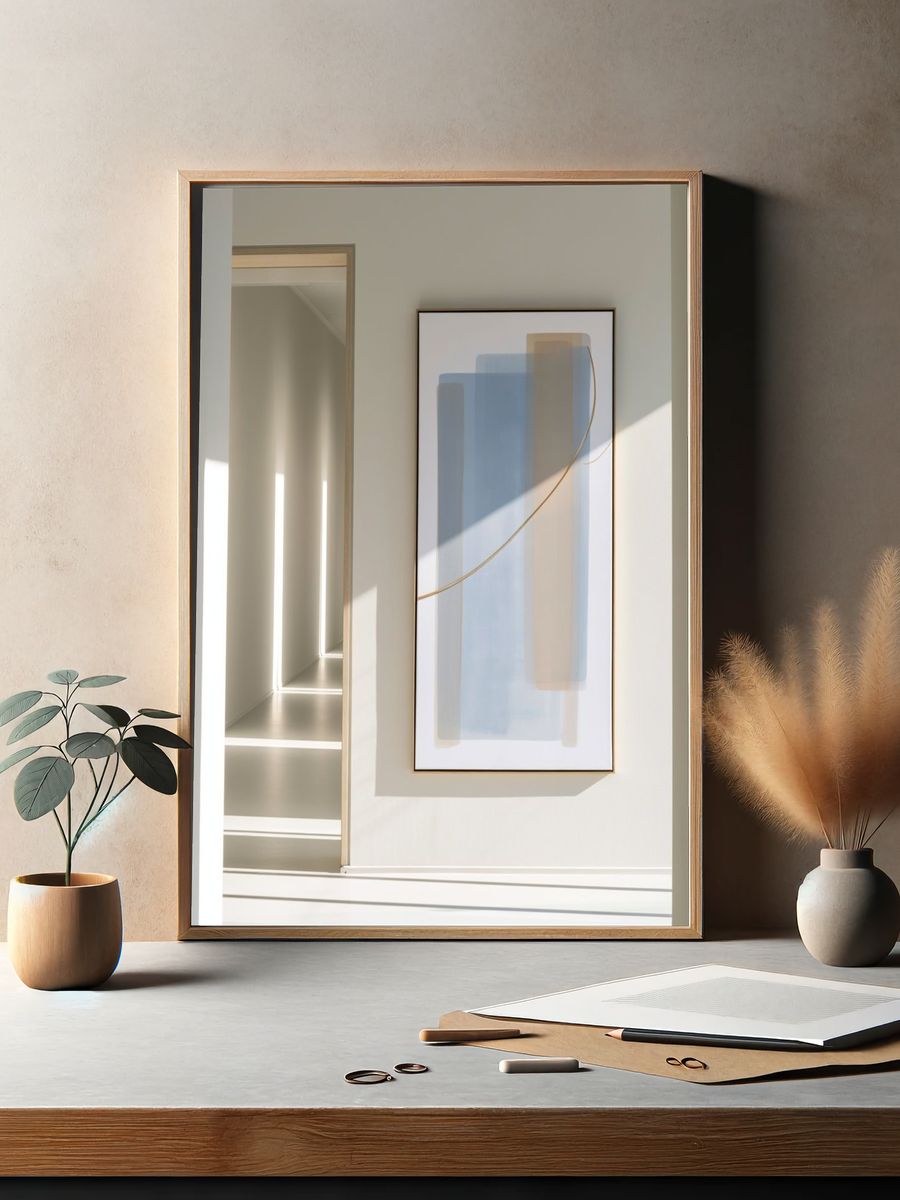 Soft Geometry Abstract Poster. — room view 2