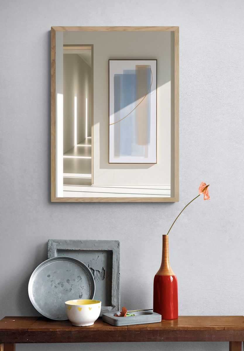 Soft Geometry Abstract Poster. — room view 3