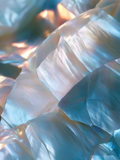 Iridescent Crystal Abstract Poster.