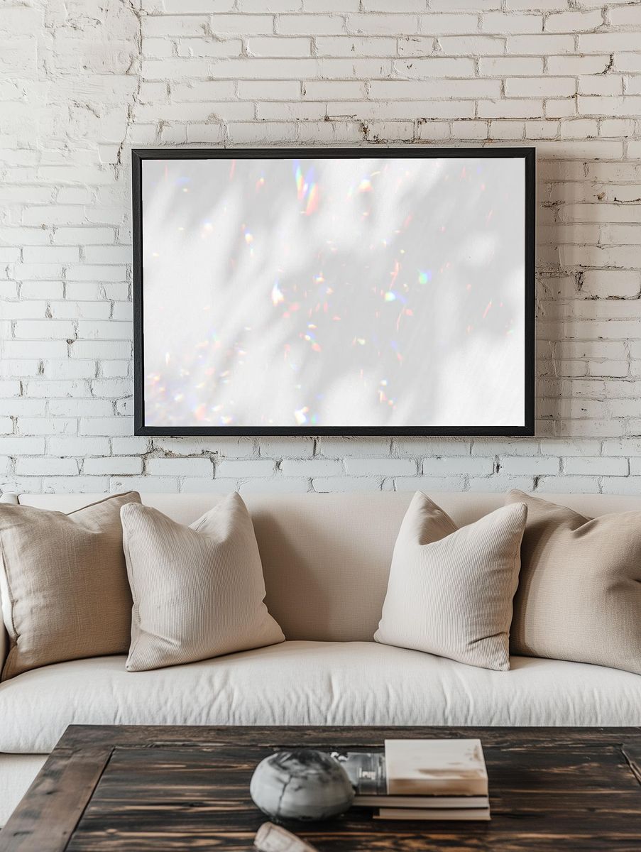 Holographic leaf shadow background illustration room preview