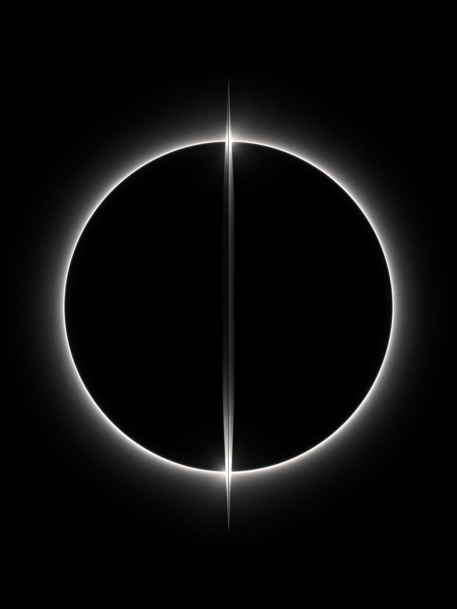 Eclipse Halo Abstract Poster. poster — abstract art