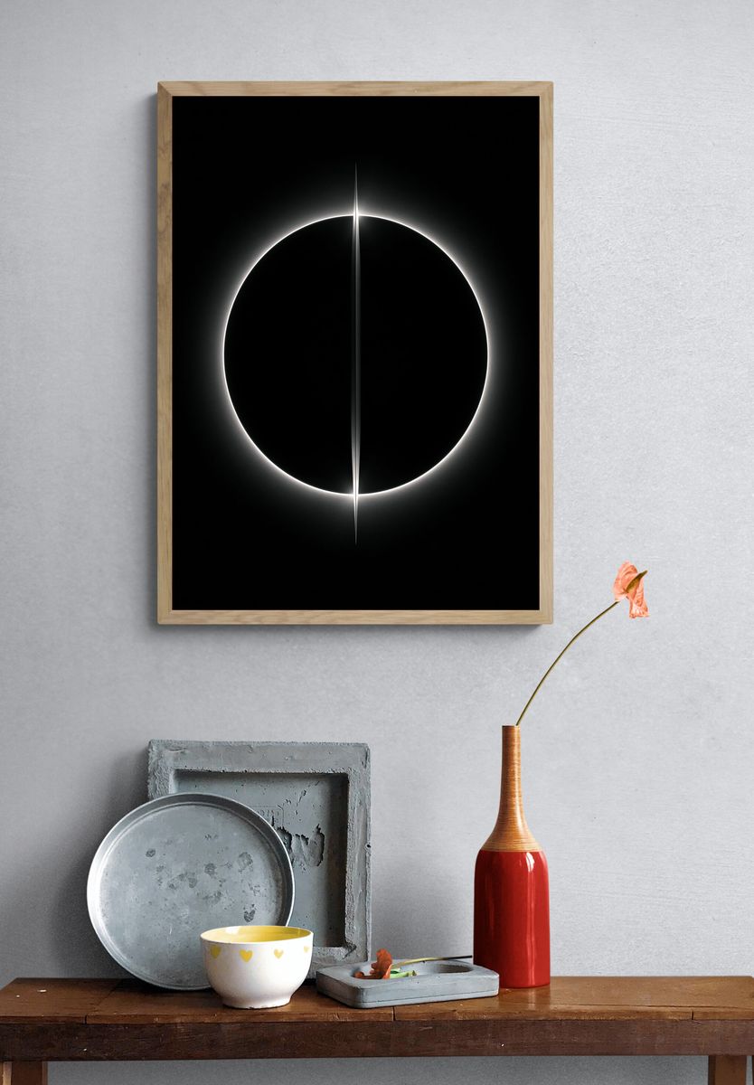 Eclipse Halo Abstract Poster. — room view 3