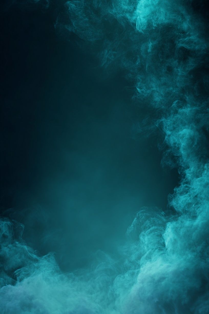 Aqua Smoke Abstract Poster. poster detail