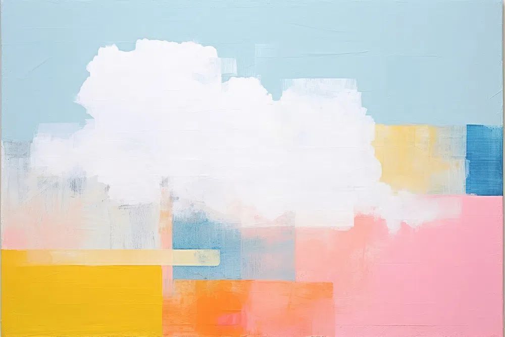 Pastel Cloud Abstract Poster. poster detail