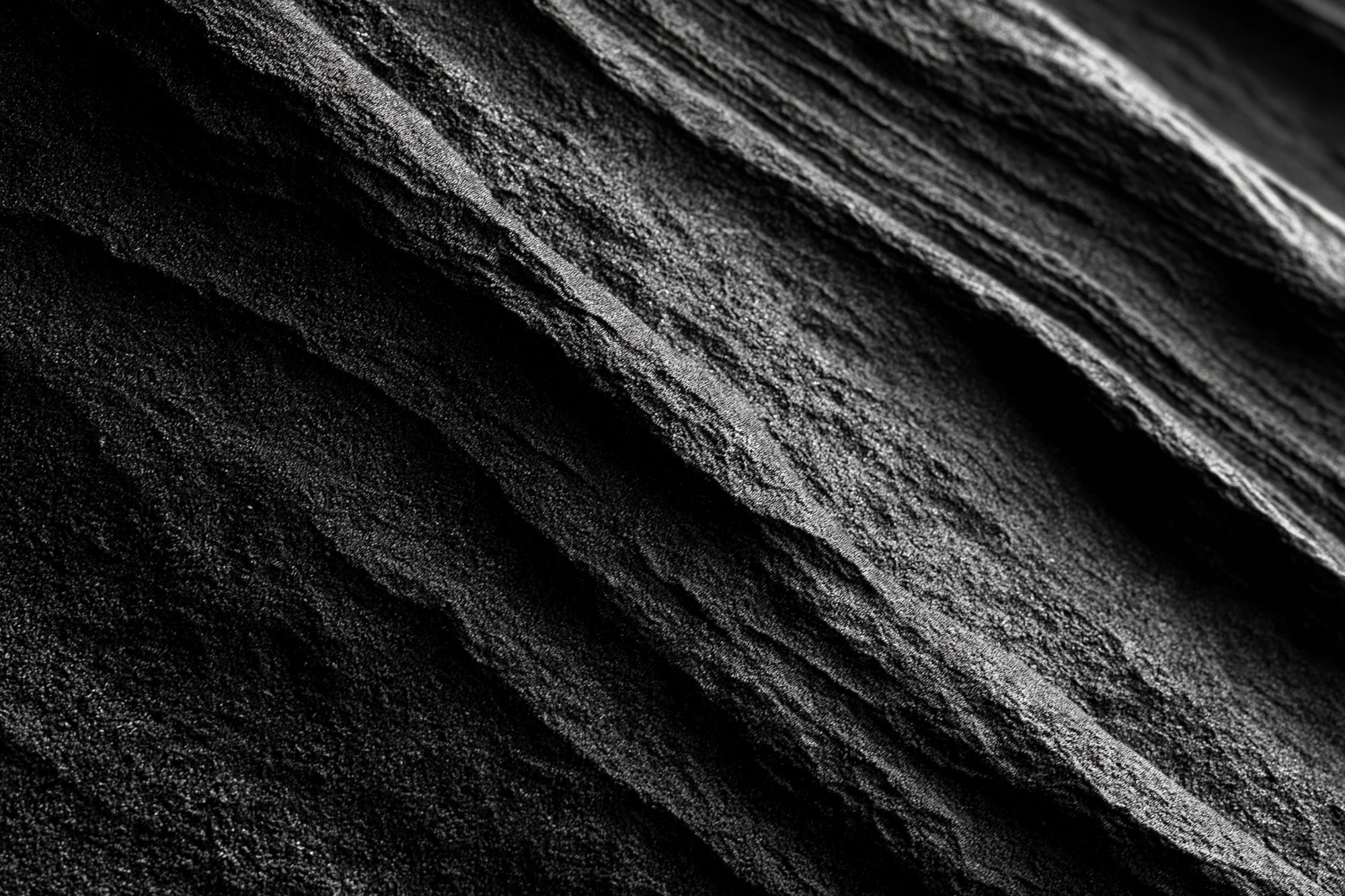 Monochrome Rock Texture Abstract Print. poster detail