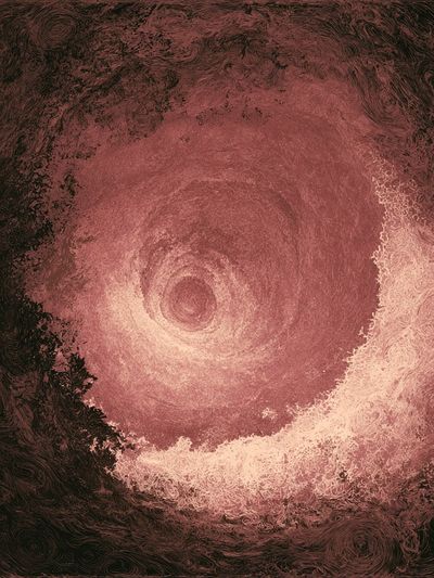 Rose Spiral Abstract Poster.