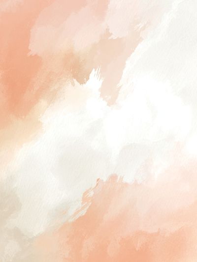 Peach Cloud Wash Abstract Poster.