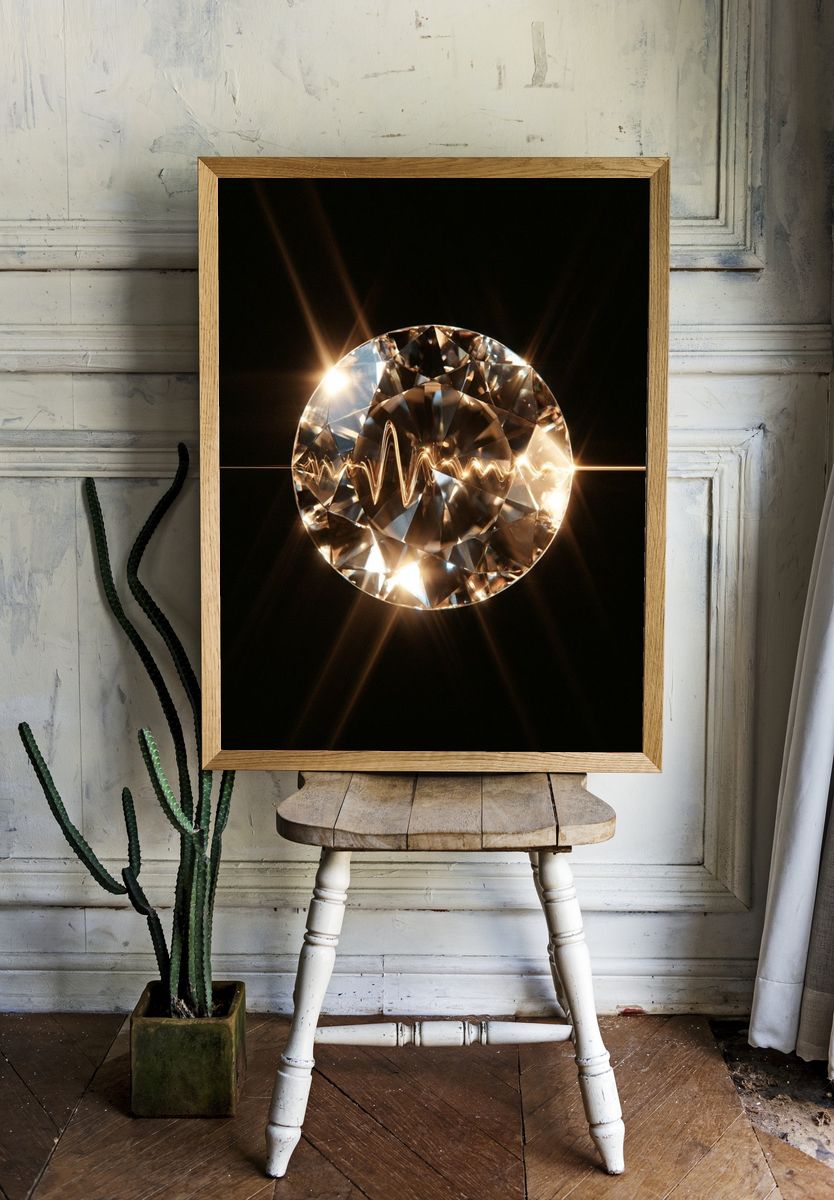 Crystal Orb Abstract Poster. room preview