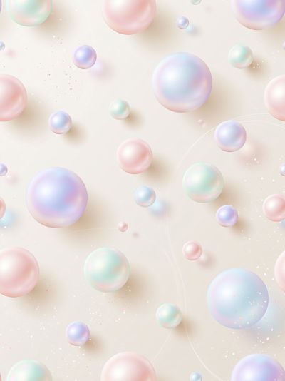Pastel Bubble Dream Abstract Poster.
