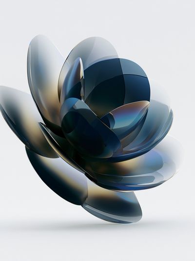 Glass Petal Abstract Poster.