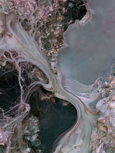 Pastel Marble Flow Abstract Poster. poster