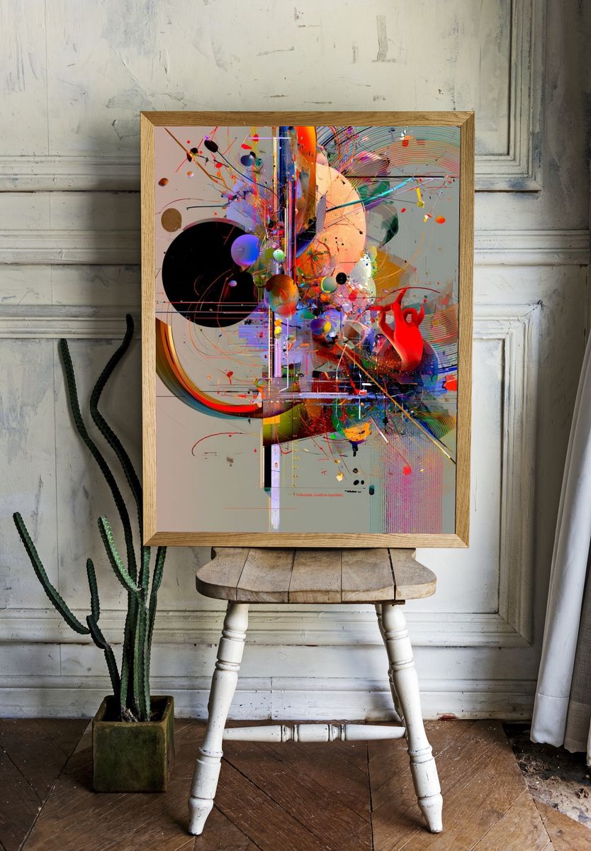 Chromatic Orbit Abstract Poster. room preview
