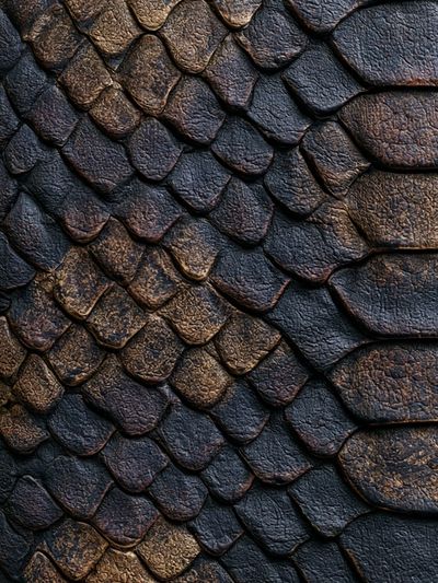 Dragon Scale Texture Abstract Print.