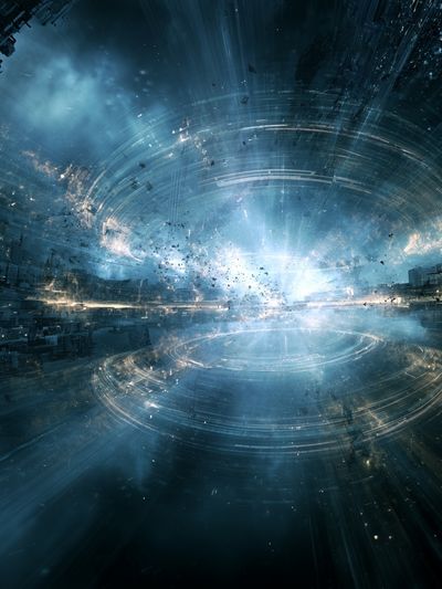 Cosmic Portal Abstract Print.