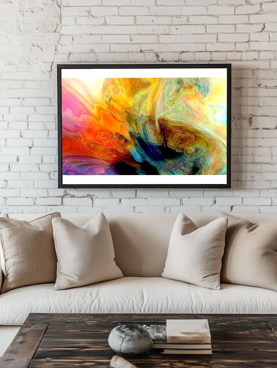 Free abstract watercolor background image. — room view 1