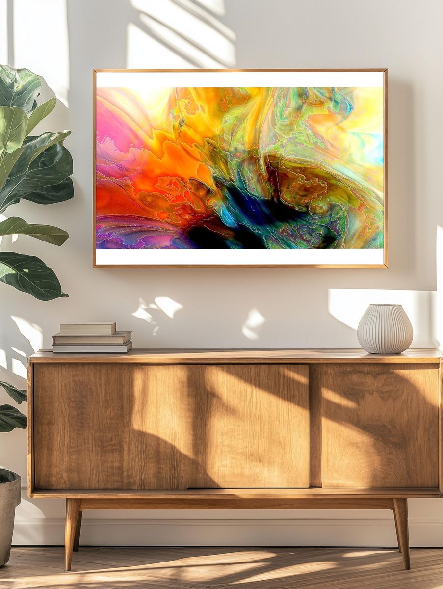 Free abstract watercolor background image. — room view 3