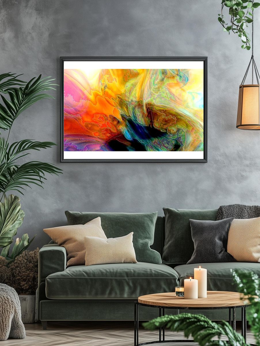 Free abstract watercolor background image. — room view 4