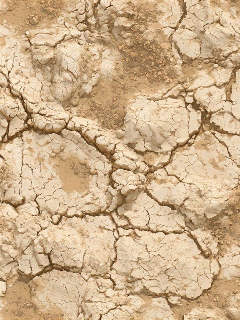 Cracked Earth Texture Abstract Print. poster — abstract art