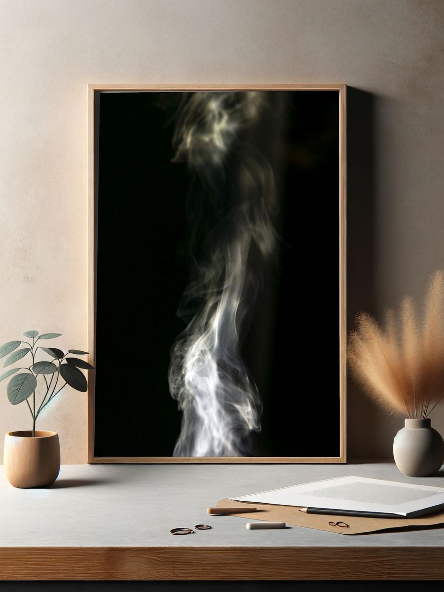 Smoke Flow Abstract Poster. — room view 2