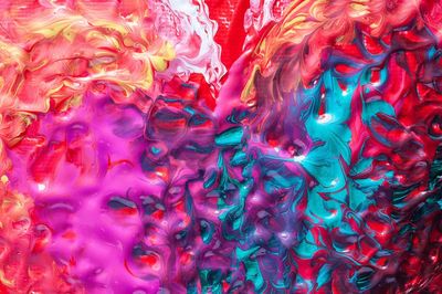 Abstract liquid paint, free public.
