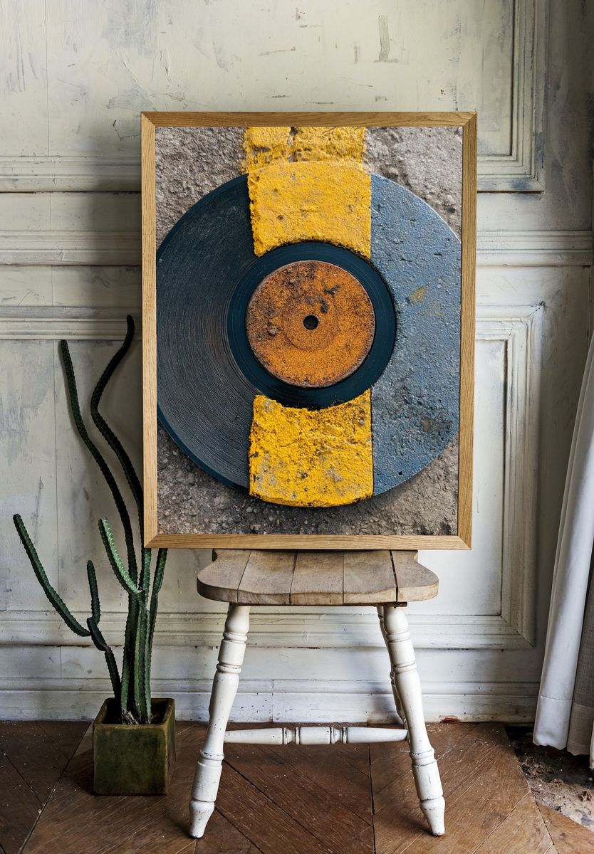 Vinyl Record Abstract Poster. room preview