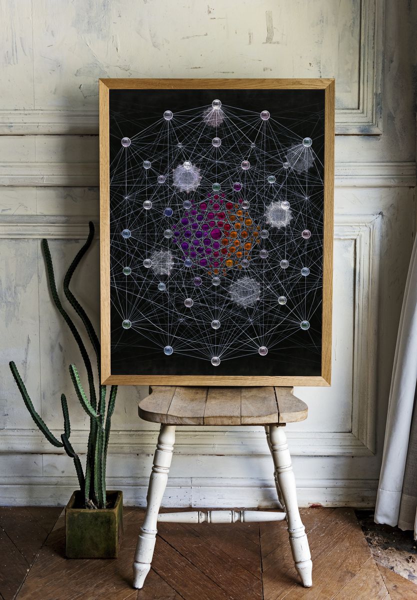 Cosmic Network Abstract Poster. room preview