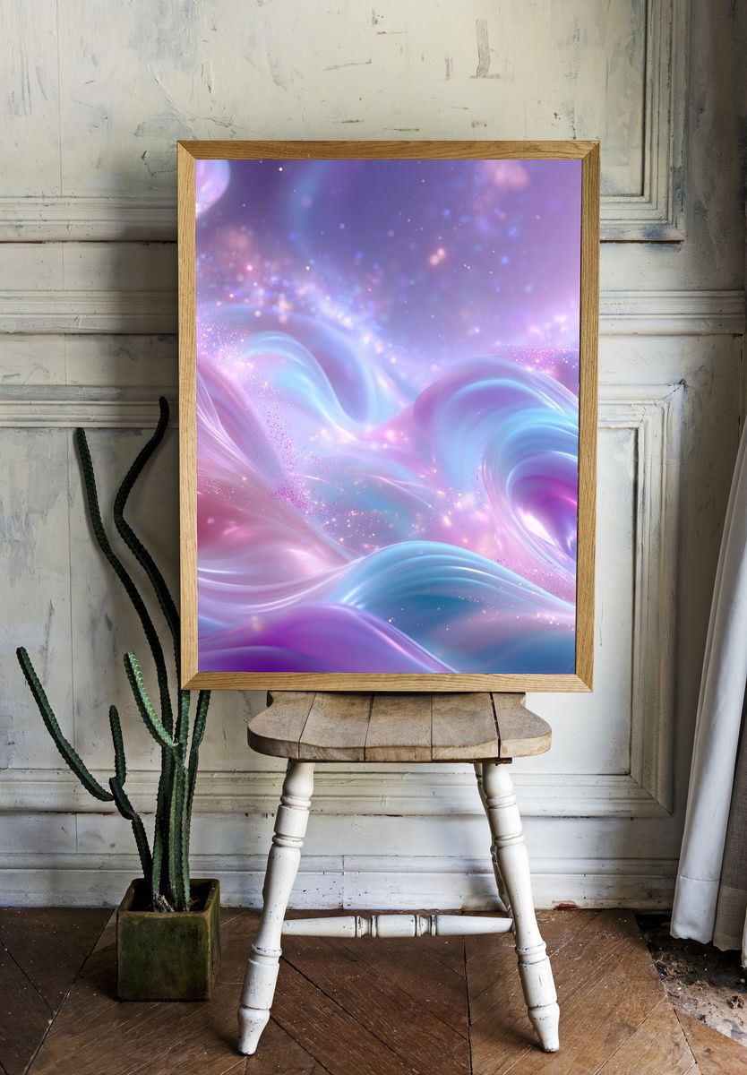 Pastel Dreamscape Abstract Poster. room preview