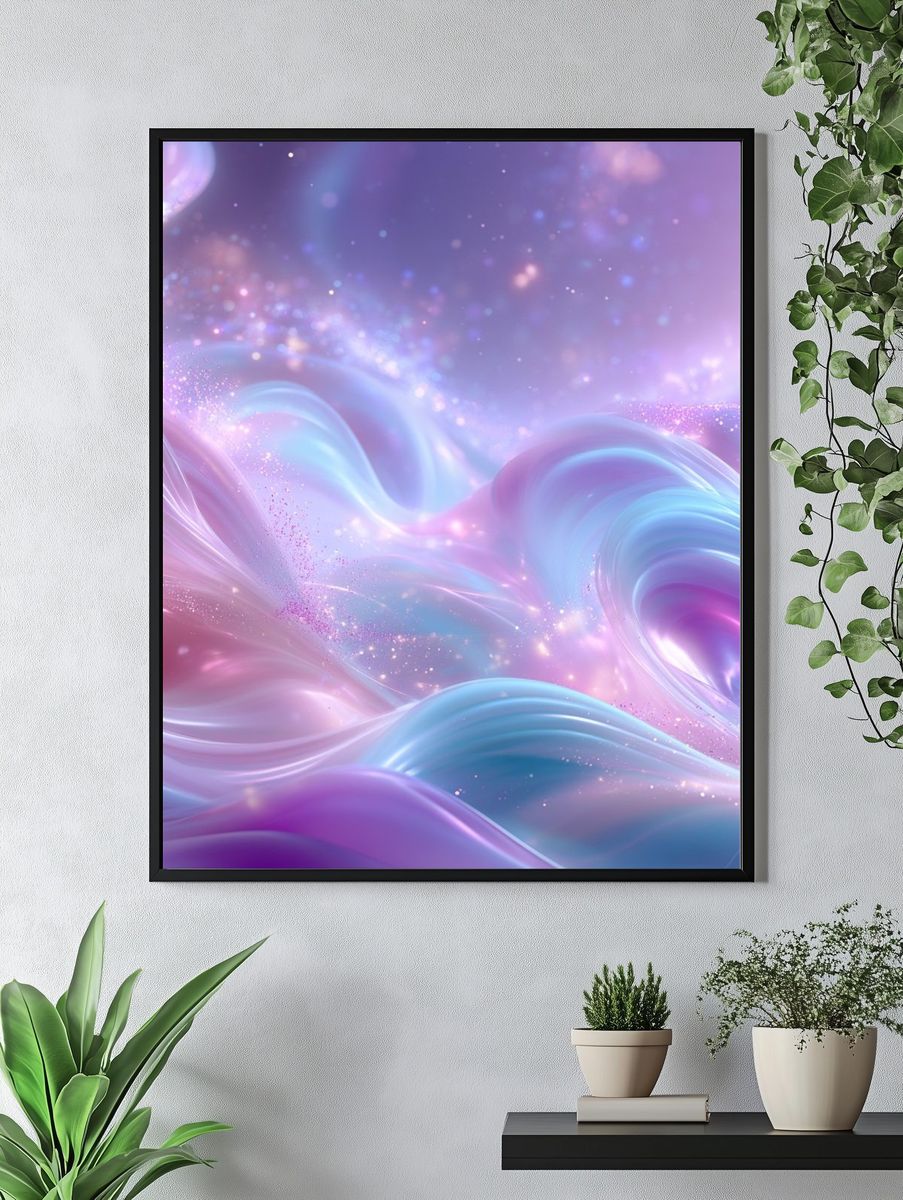 Pastel Dreamscape Abstract Poster. — room view 4