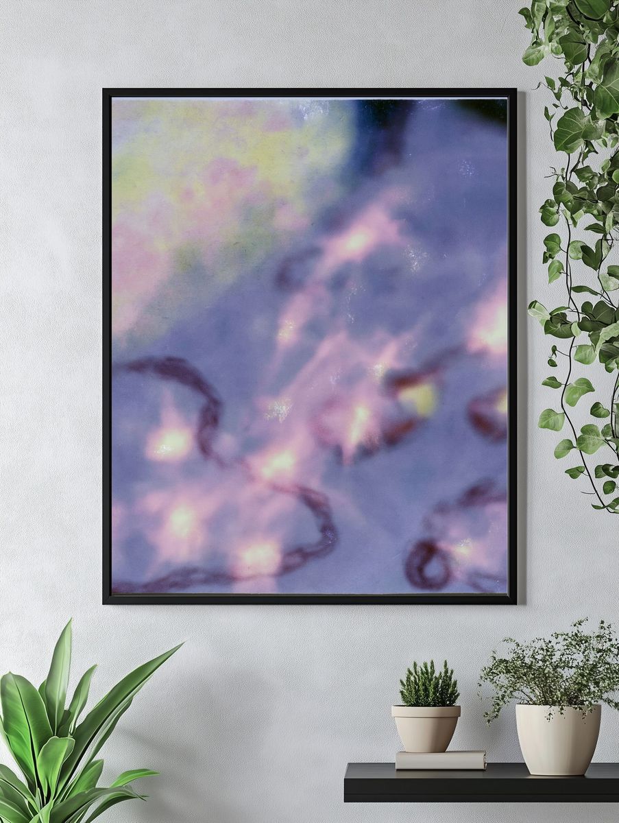 Pastel Cloudscape Abstract Print. — room view 4