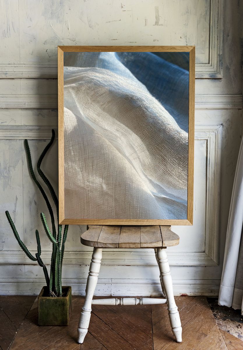 Sheer Fabric Light Abstract Print. room preview